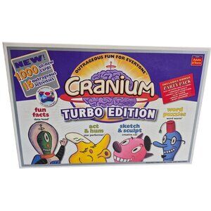 Cranium Turbo Edition Board Game - 1000 Cards & 16 Activities - Adults & Teens -
